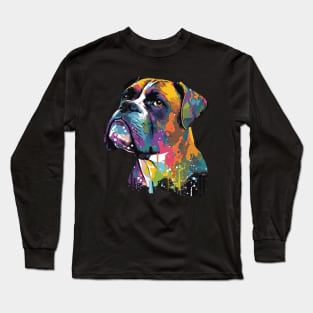 Boxer Dog Art Long Sleeve T-Shirt